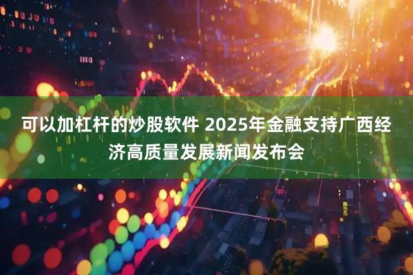 可以加杠杆的炒股软件 2025年金融支持广西经济高质量发展新闻发布会
